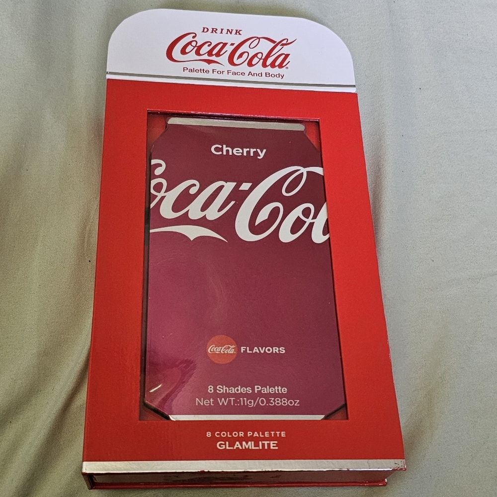 Cherry Coca Cola Pink and Red Eyeshadow Palette Makeup